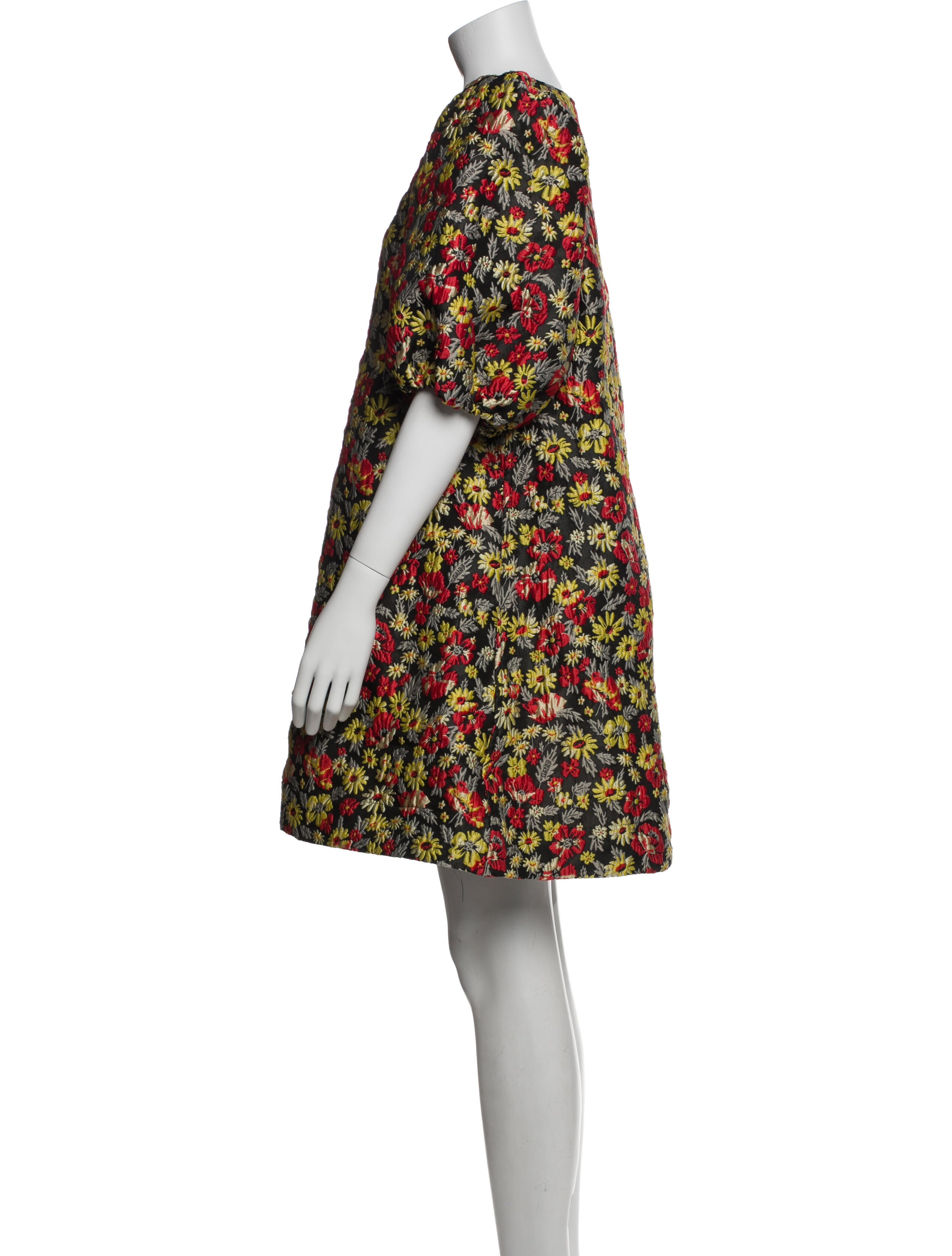 Ganni Floral Print Mini Dress