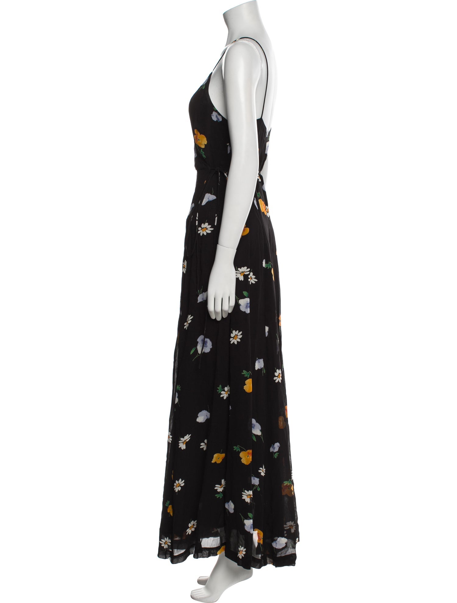 Ganni Floral Print Long Dress