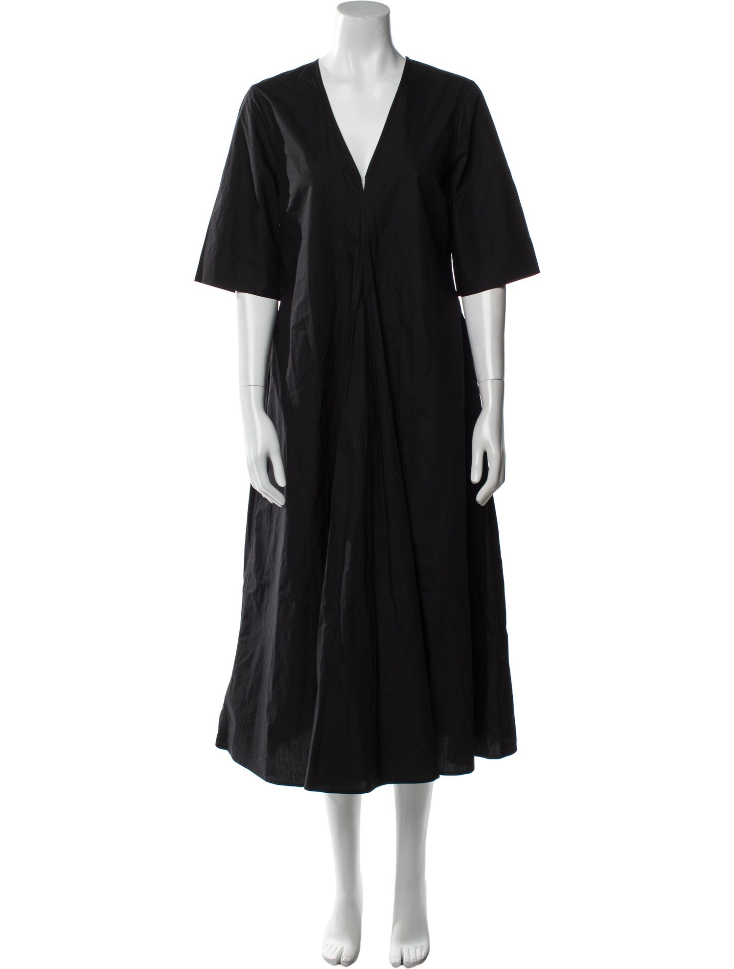 Ganni V-Neck Long Dress