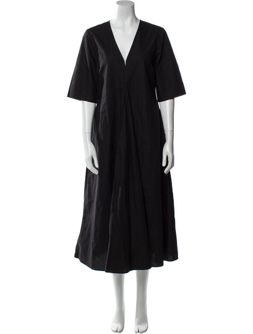 Ganni V-Neck Long Dress
