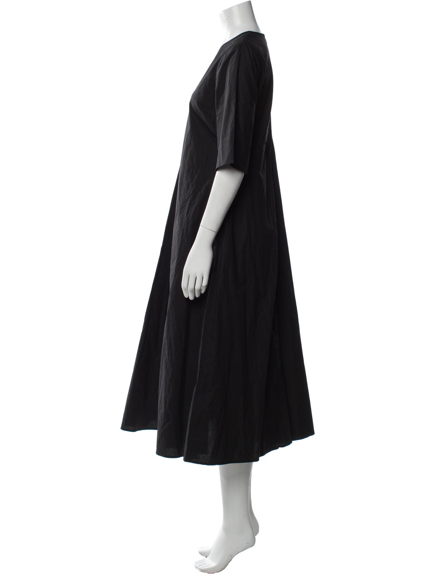 Ganni V-Neck Long Dress