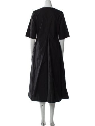 Ganni V-Neck Long Dress