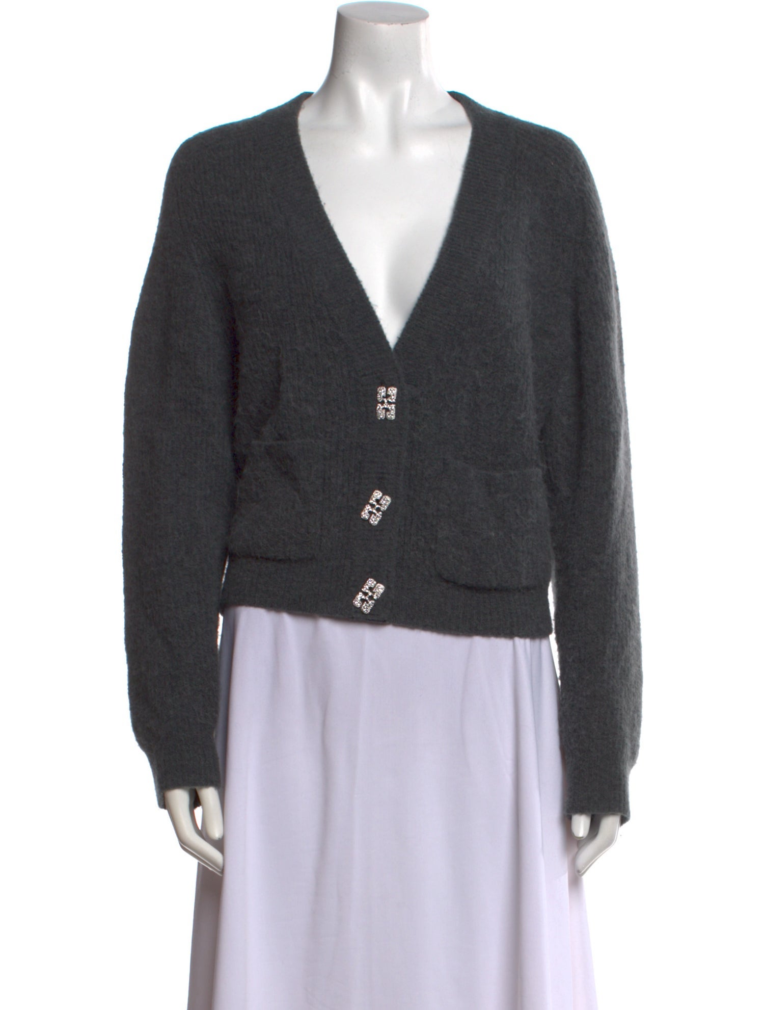 Ganni Plunge Neckline Sweater