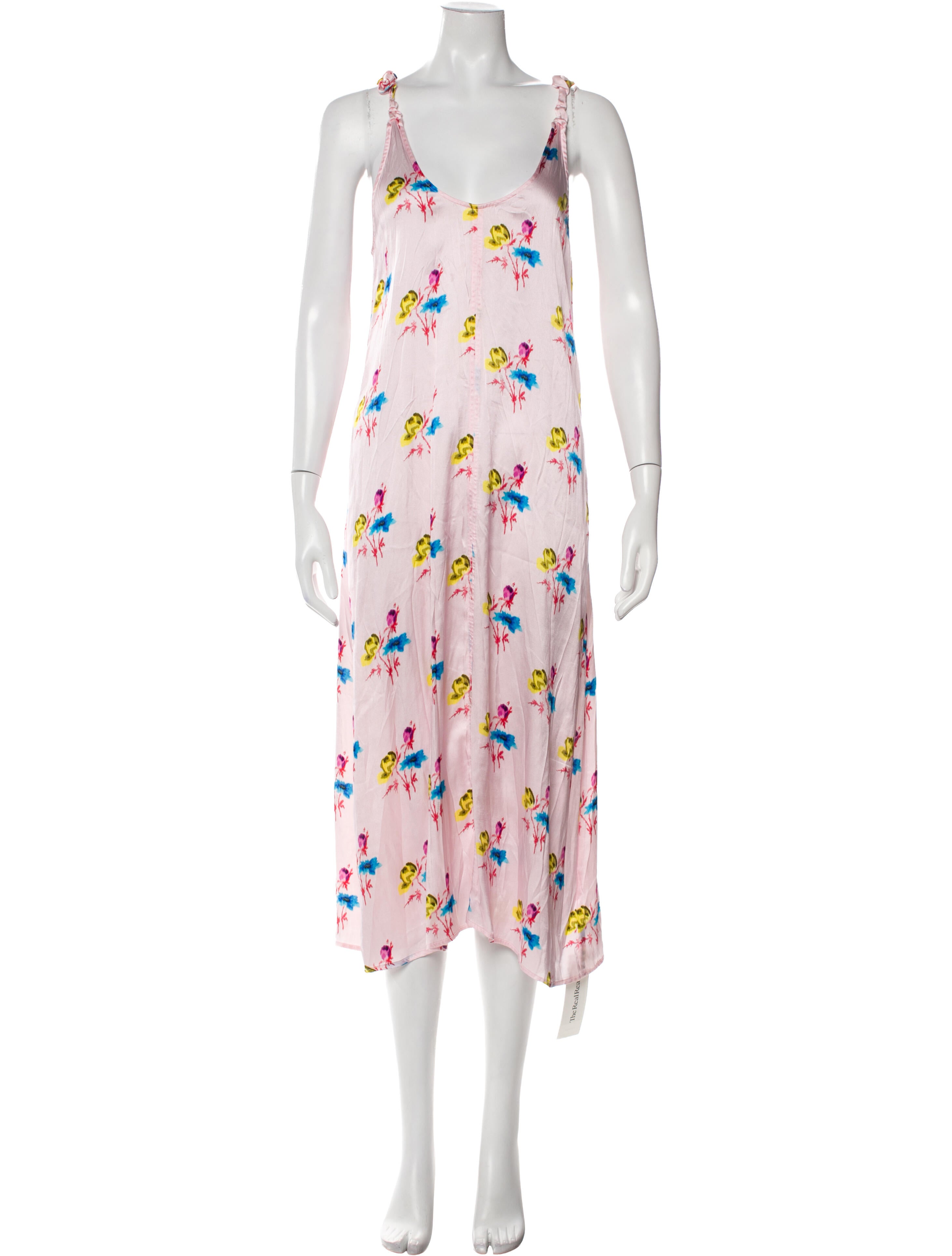 Ganni Silk Long Dress