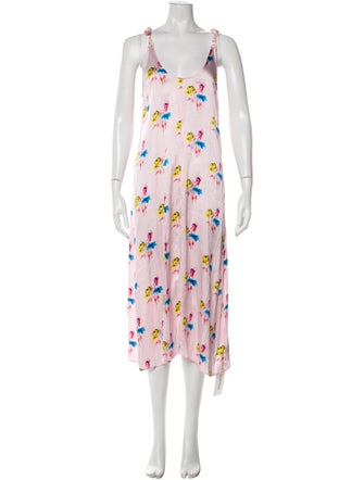 Ganni Silk Long Dress