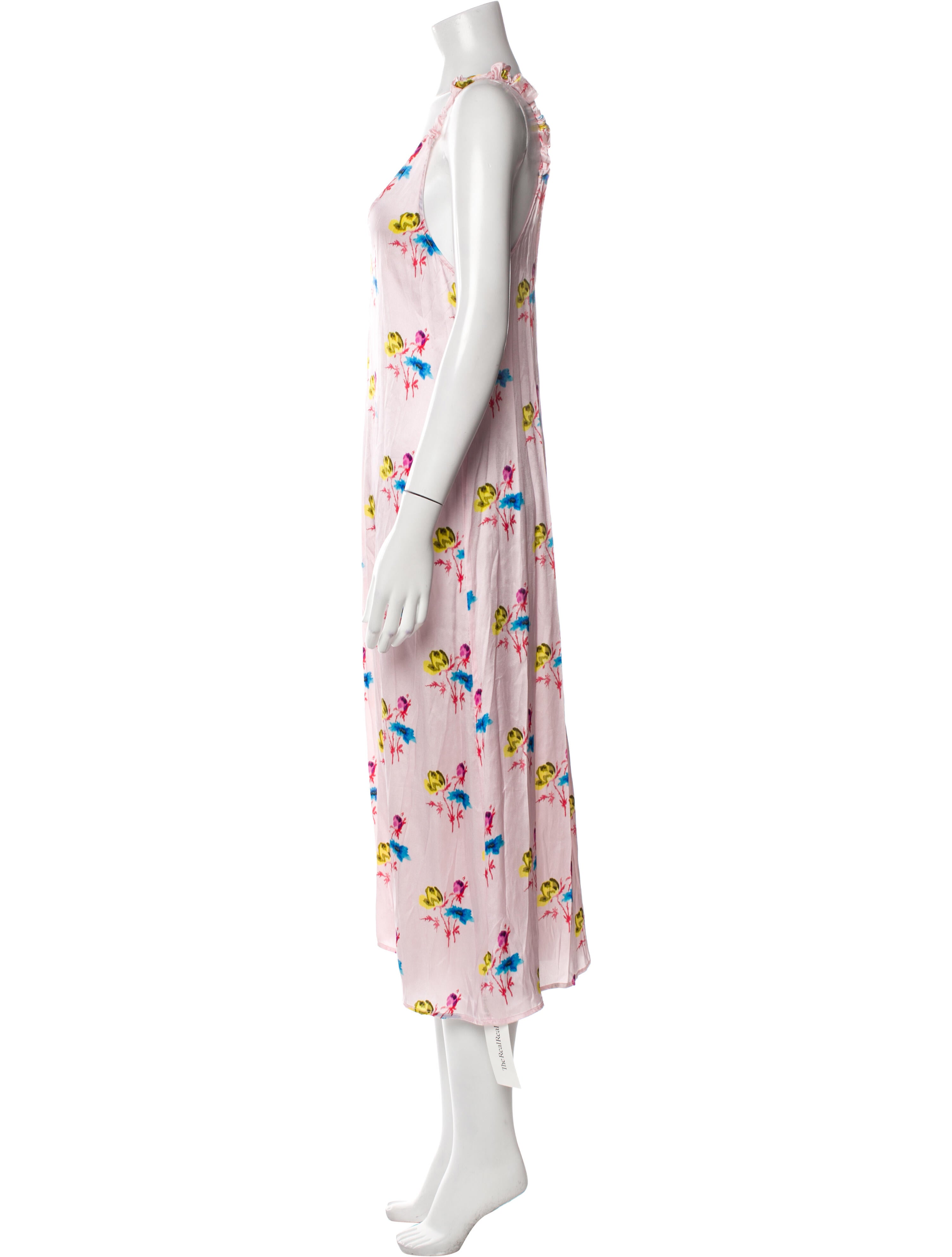 Ganni Silk Long Dress