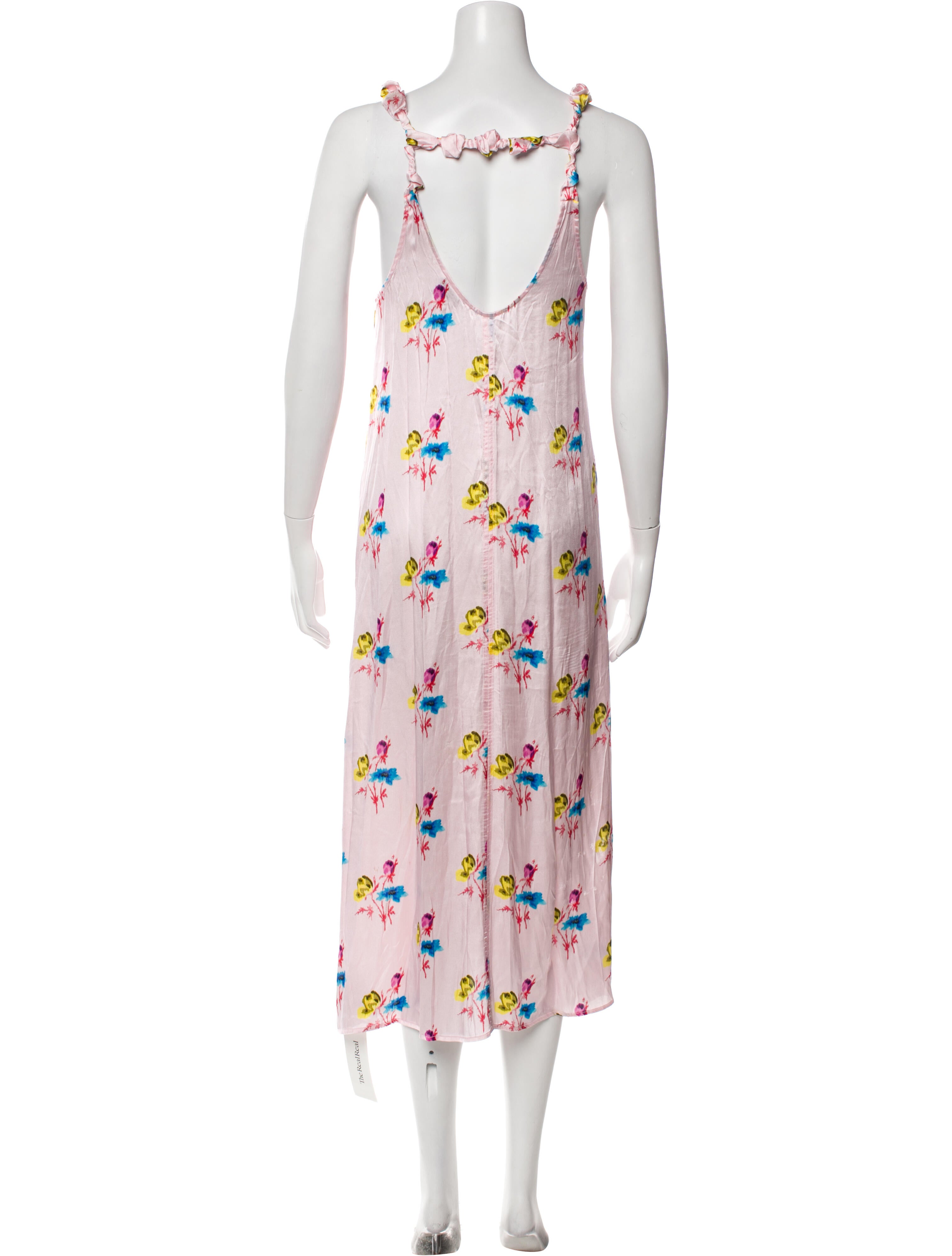 Ganni Silk Long Dress