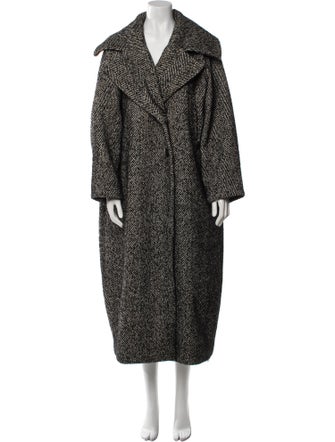 Ganni Wool Printed Coat