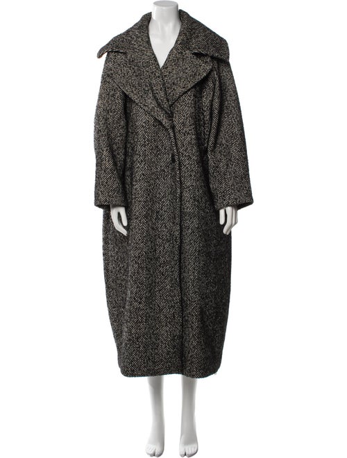 Ganni Wool Printed Coat