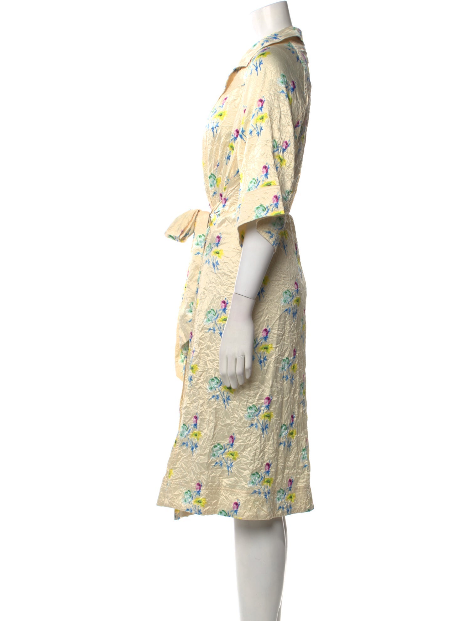 Ganni Floral Print Knee-Length Dress w/ Tags