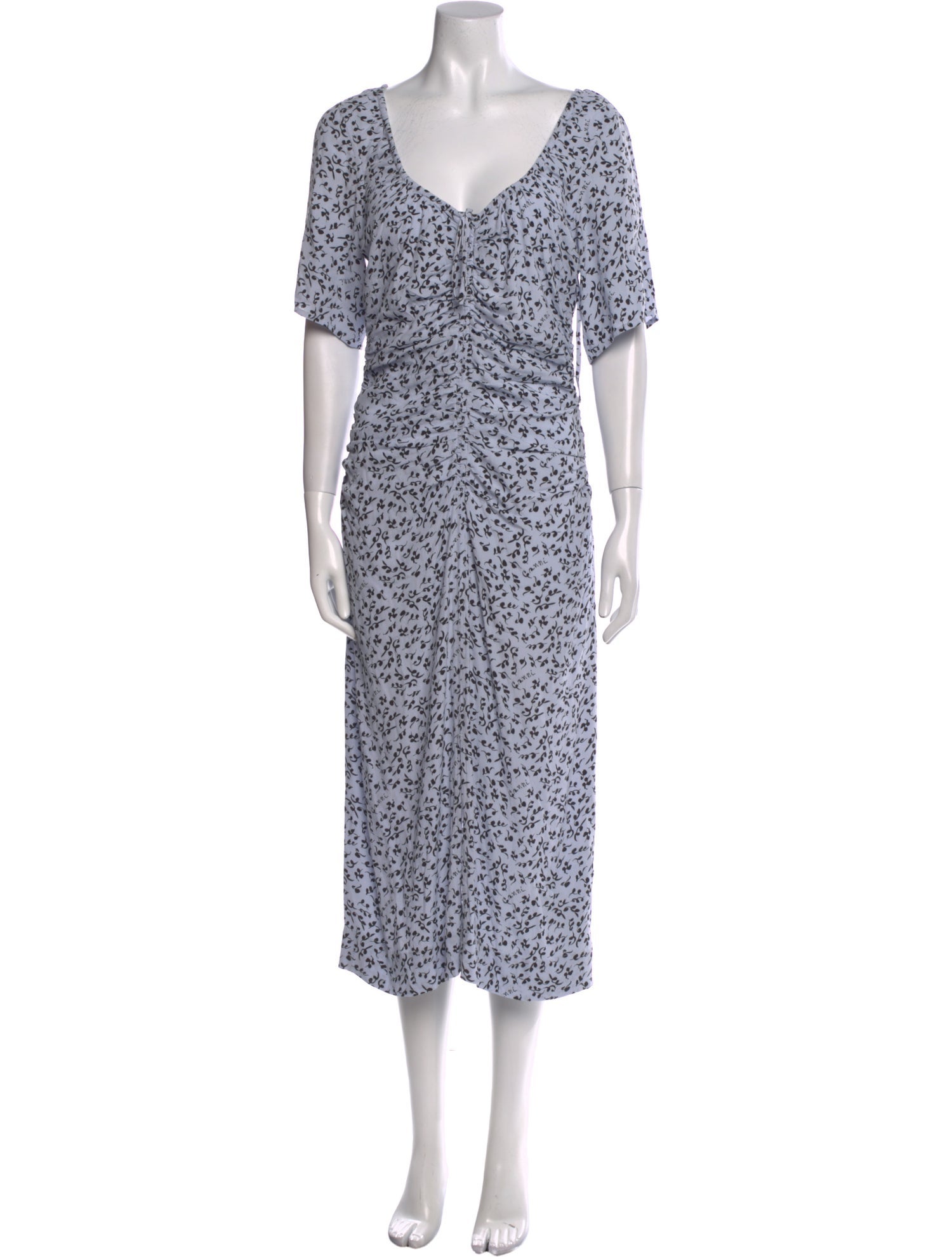 Ganni Floral Print Long Dress