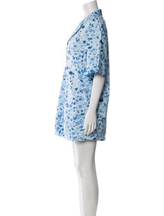 Ganni Floral Print Short Set