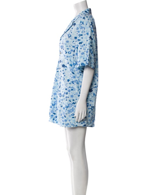 Ganni Floral Print Short Set
