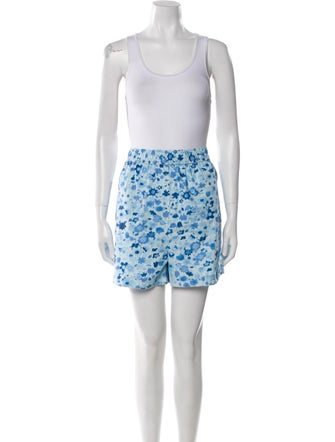 Ganni Floral Print Short Set
