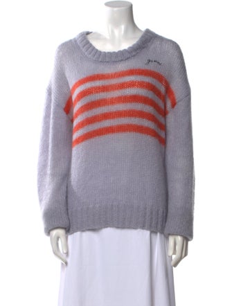 Ganni Mohair Striped Sweater