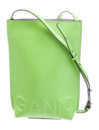 Ganni Leather Bucket Bag