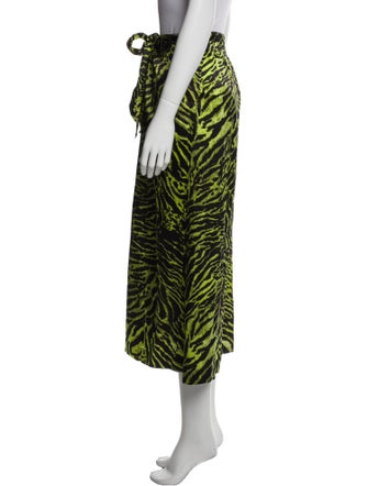 Ganni Silk Midi Length Skirt