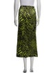 Ganni Silk Midi Length Skirt