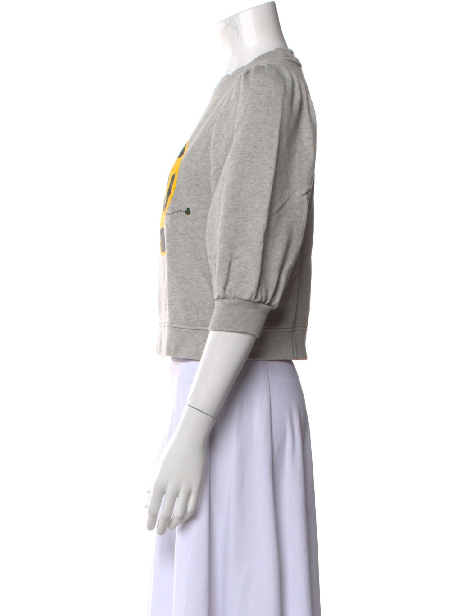 Ganni Graphic Print Crew Neck Sweatshirt