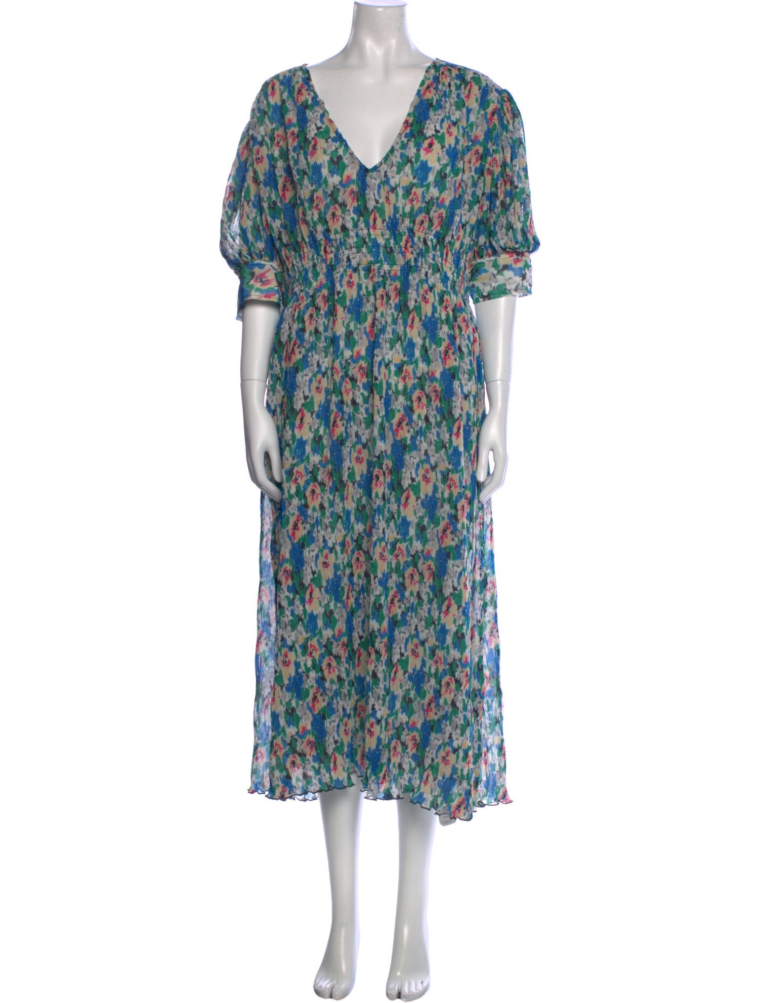 Ganni Floral Print Long Dress