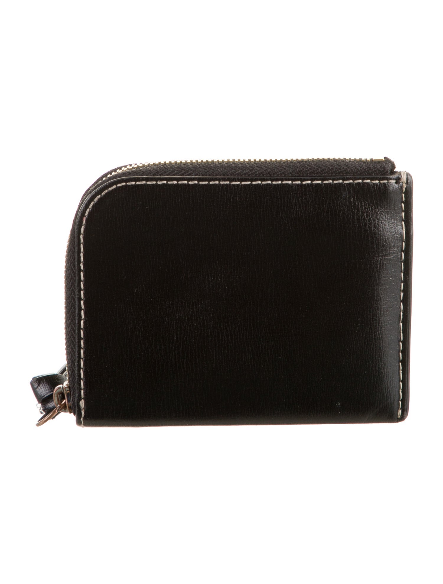 Ganni Leather Compact Wallet