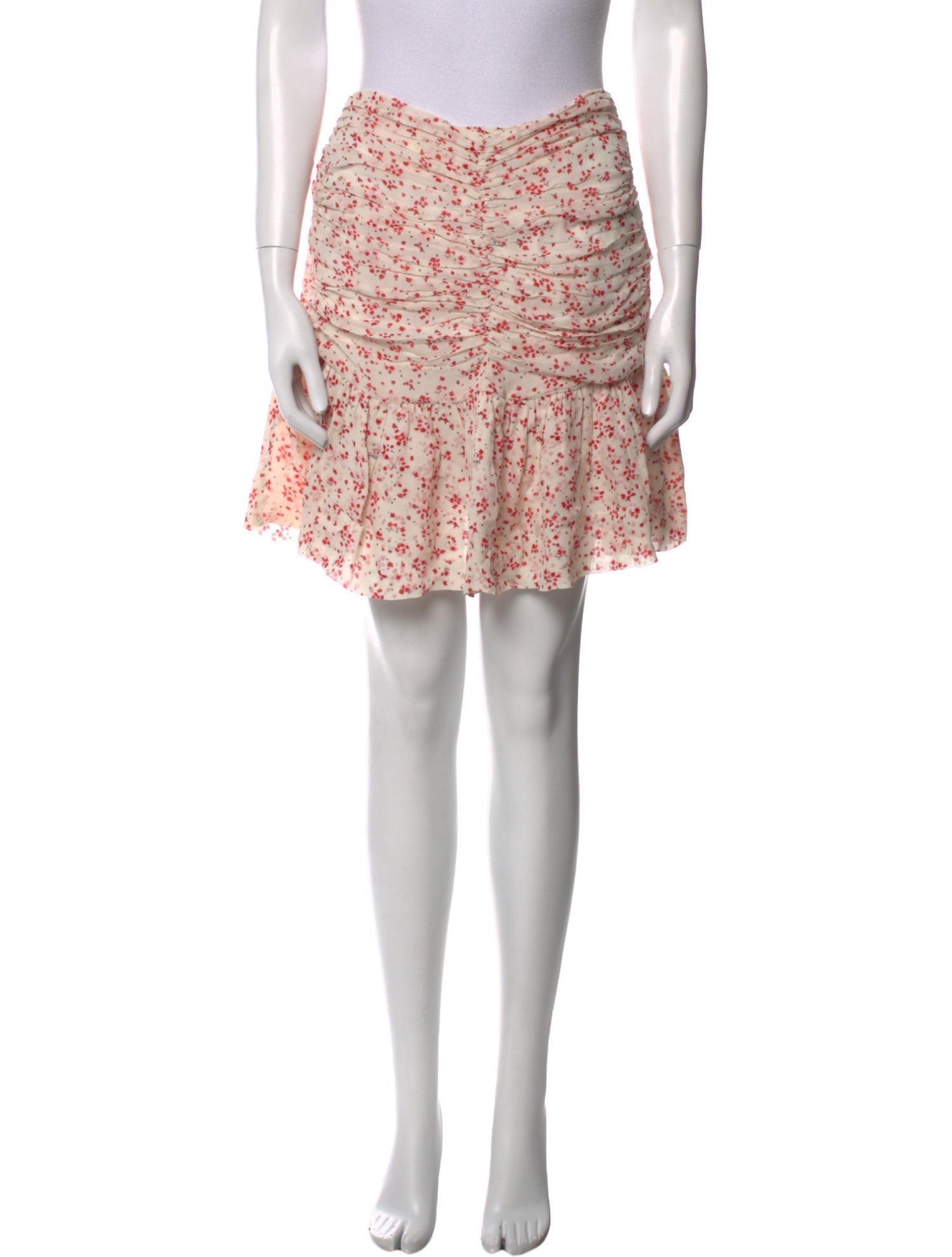 Ganni Floral Print Mini Skirt