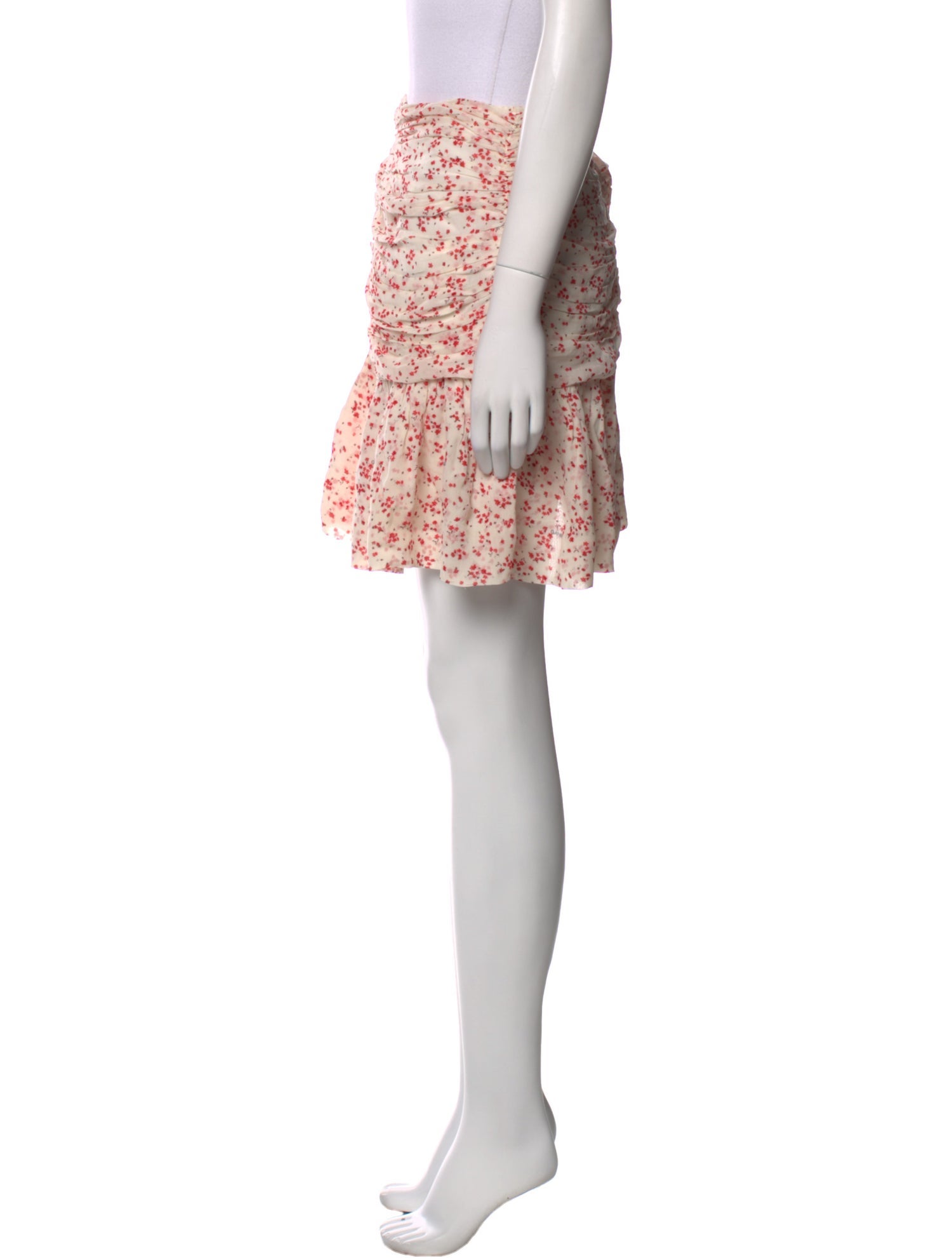 Ganni Floral Print Mini Skirt