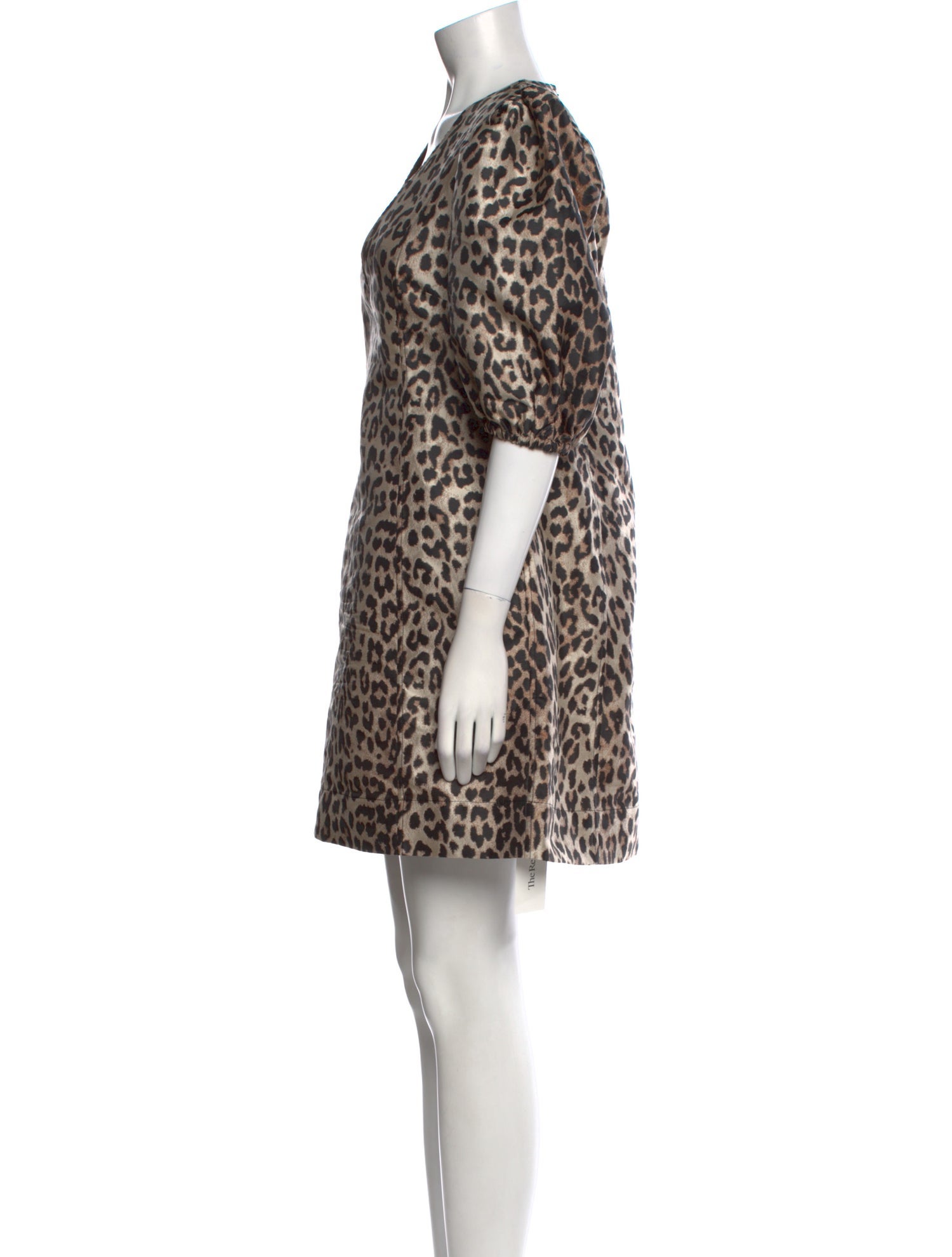 Ganni Animal Print Mini Dress