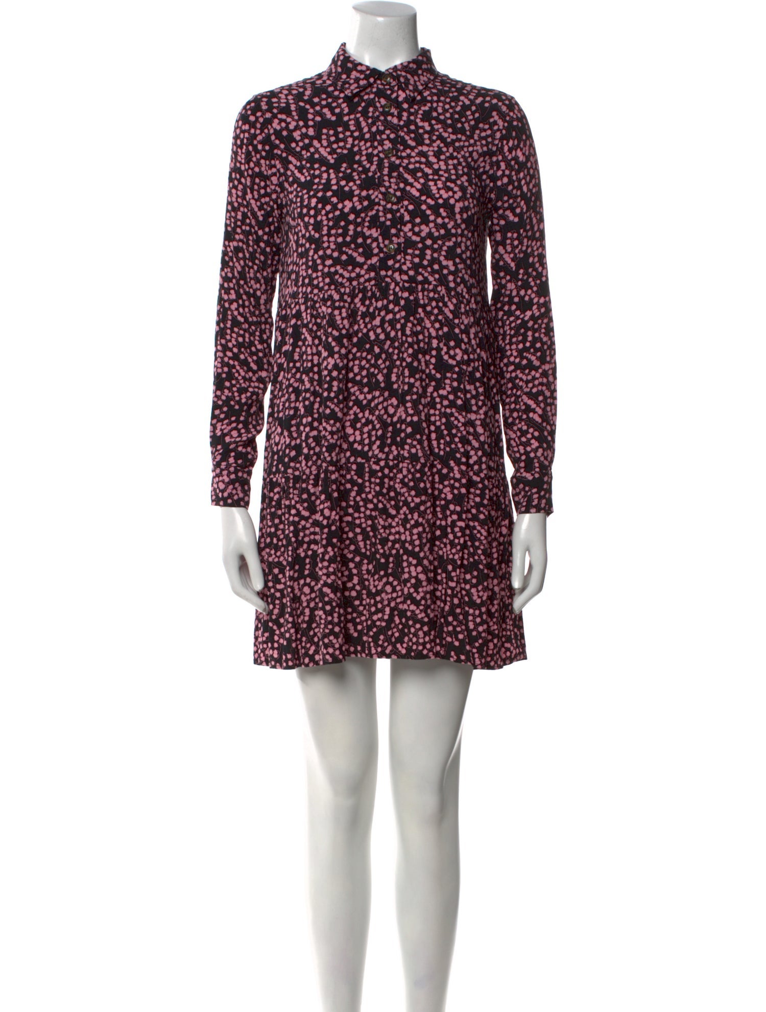 Ganni Floral Print Mini Dress