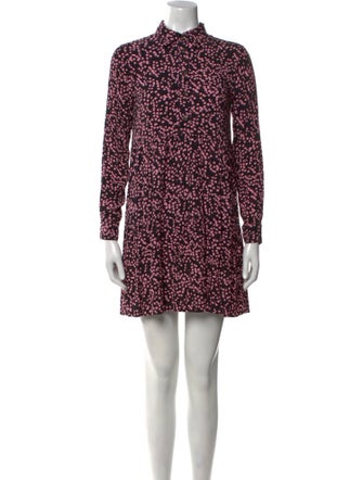 Ganni Floral Print Mini Dress