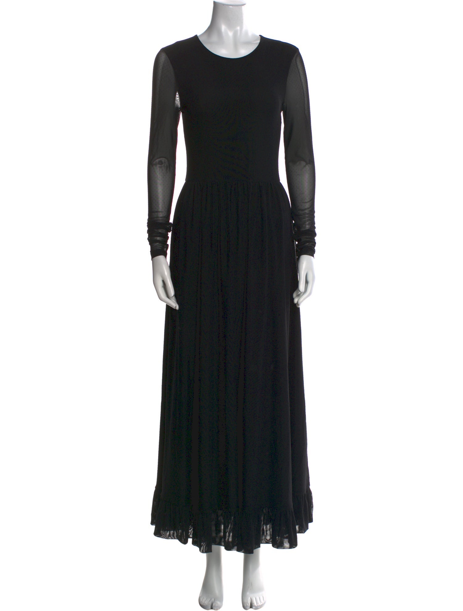 Ganni Crew Neck Long Dress