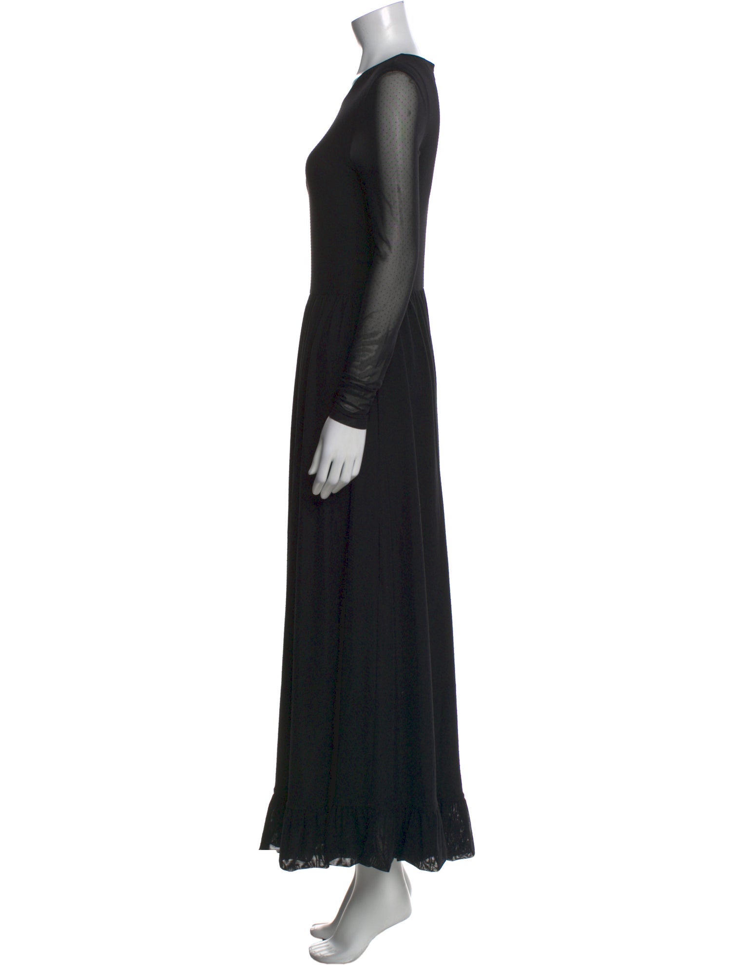 Ganni Crew Neck Long Dress