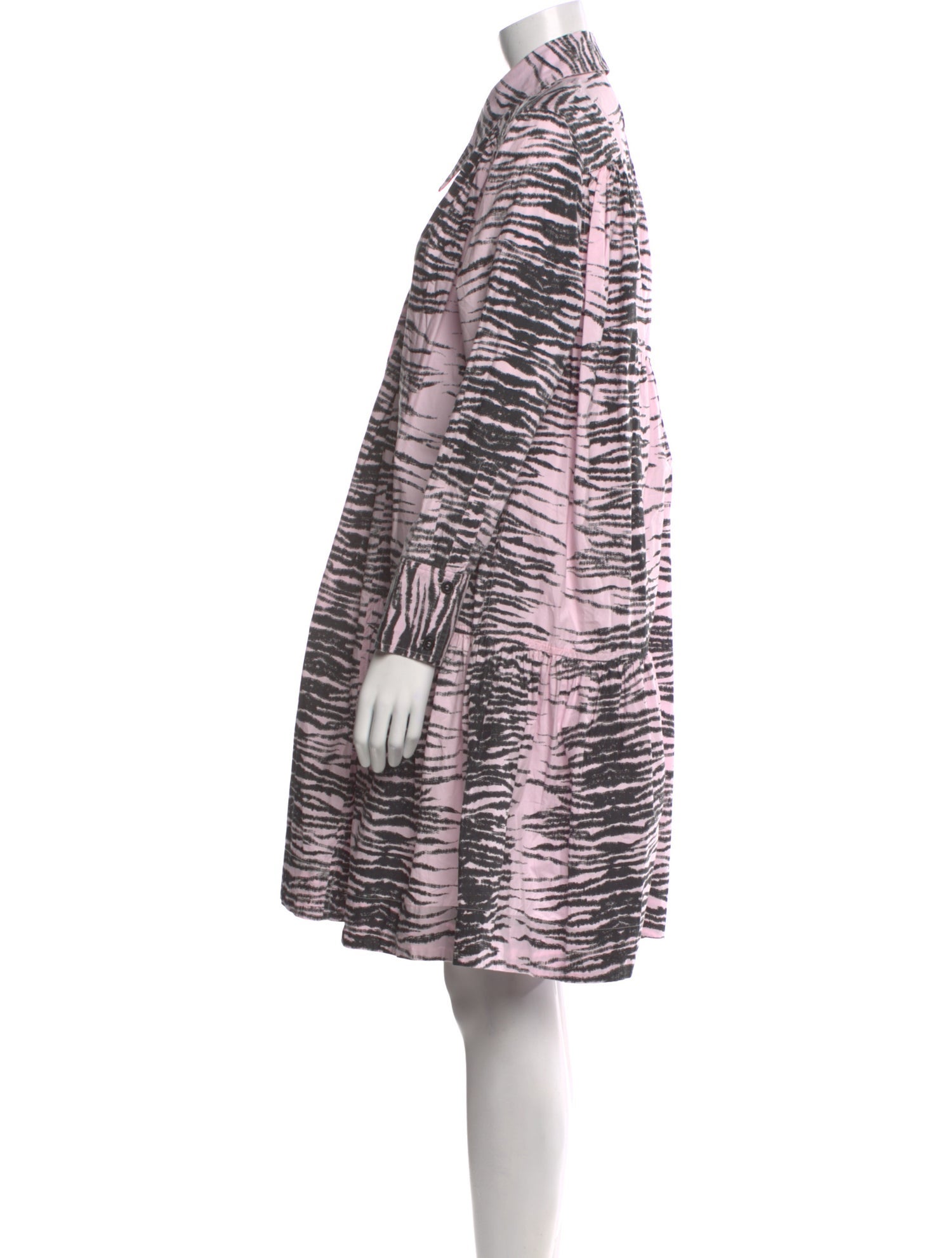 Ganni Animal Print Mini Dress