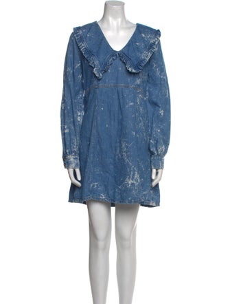 Ganni Printed Mini Dress