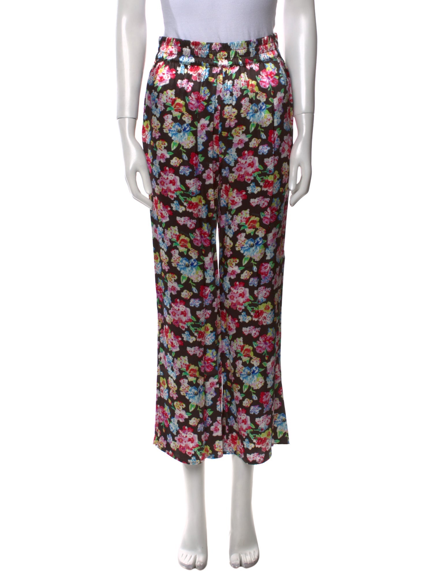 Ganni Silk Wide Leg Pants