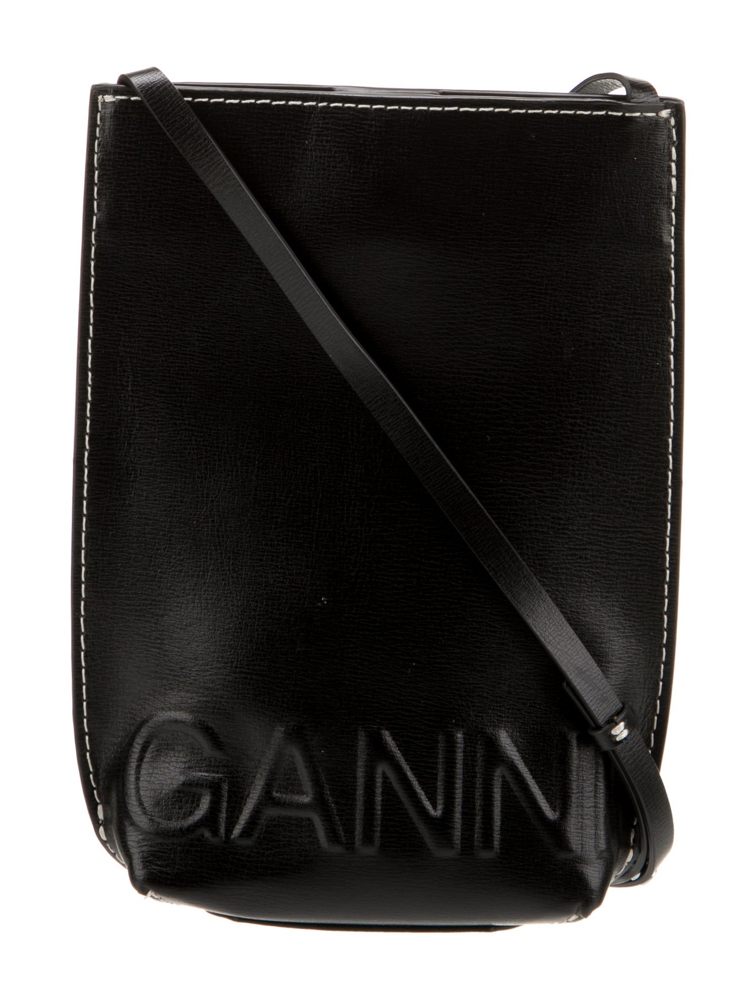 Ganni Leather Crossbody Bag