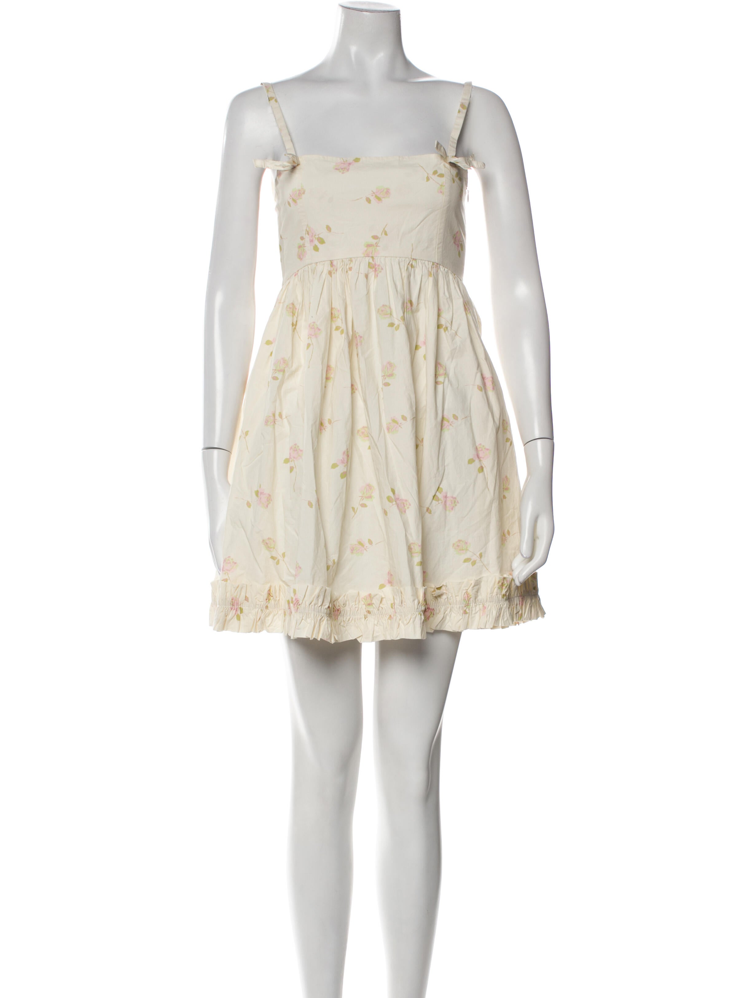 Ganni Floral Print Mini Dress