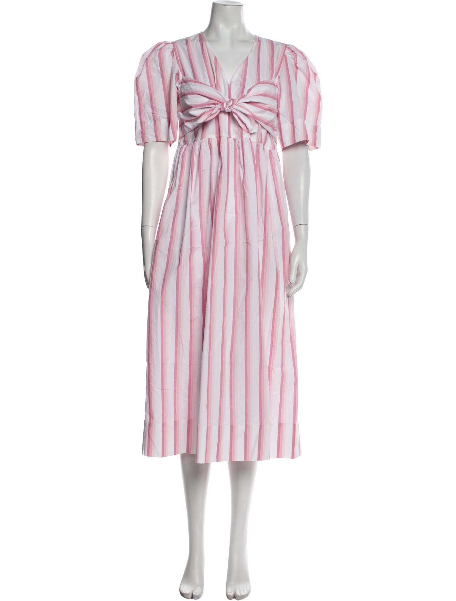 Ganni Striped Long Dress