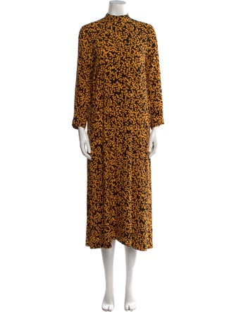 Ganni Floral Print Long Dress