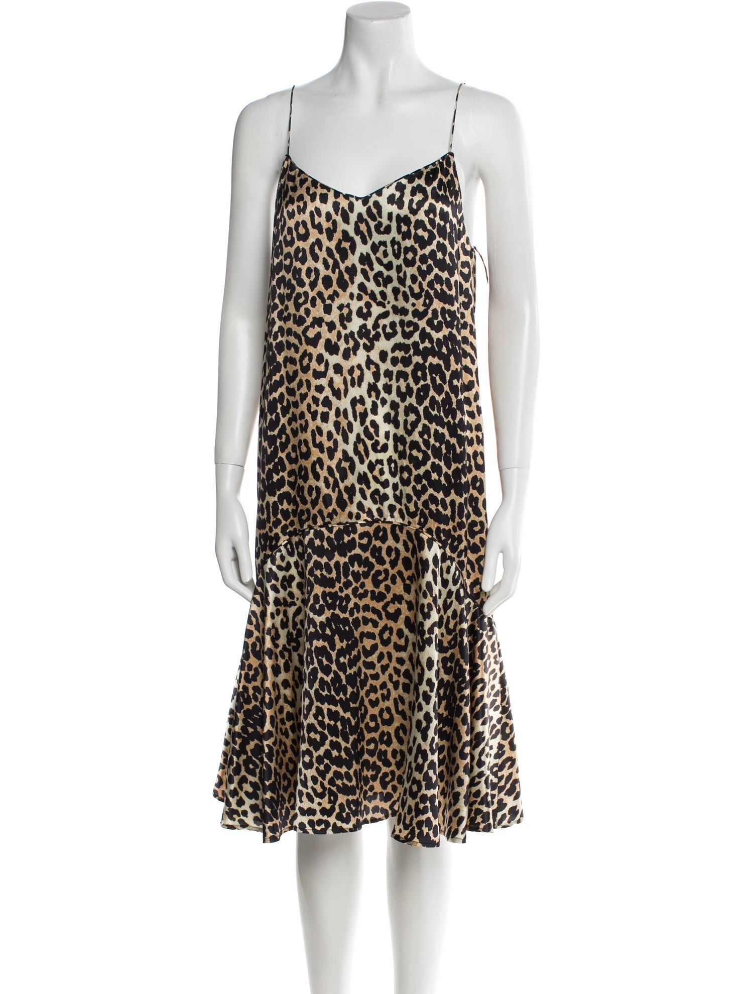 Ganni Silk Midi Length Dress