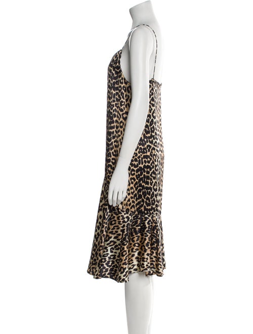 Ganni Silk Midi Length Dress