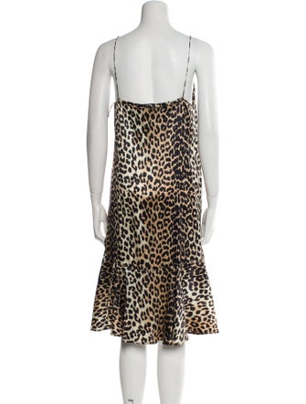 Ganni Silk Midi Length Dress