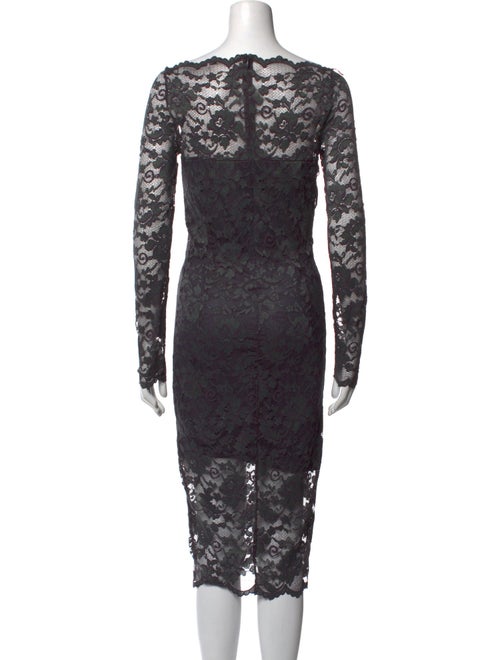 Ganni Lace Pattern Midi Length Dress