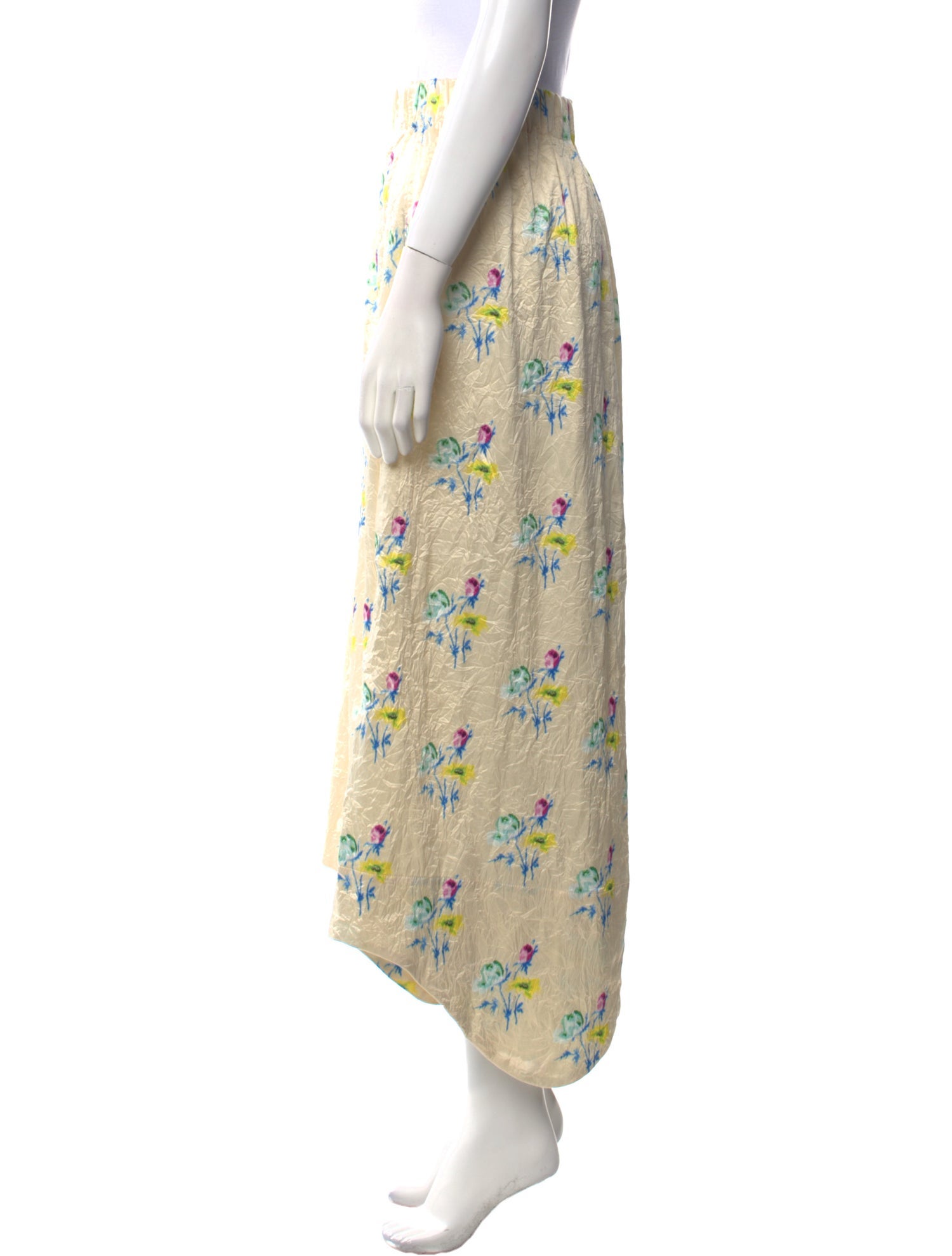 Ganni Floral Print Midi Length Skirt w/ Tags