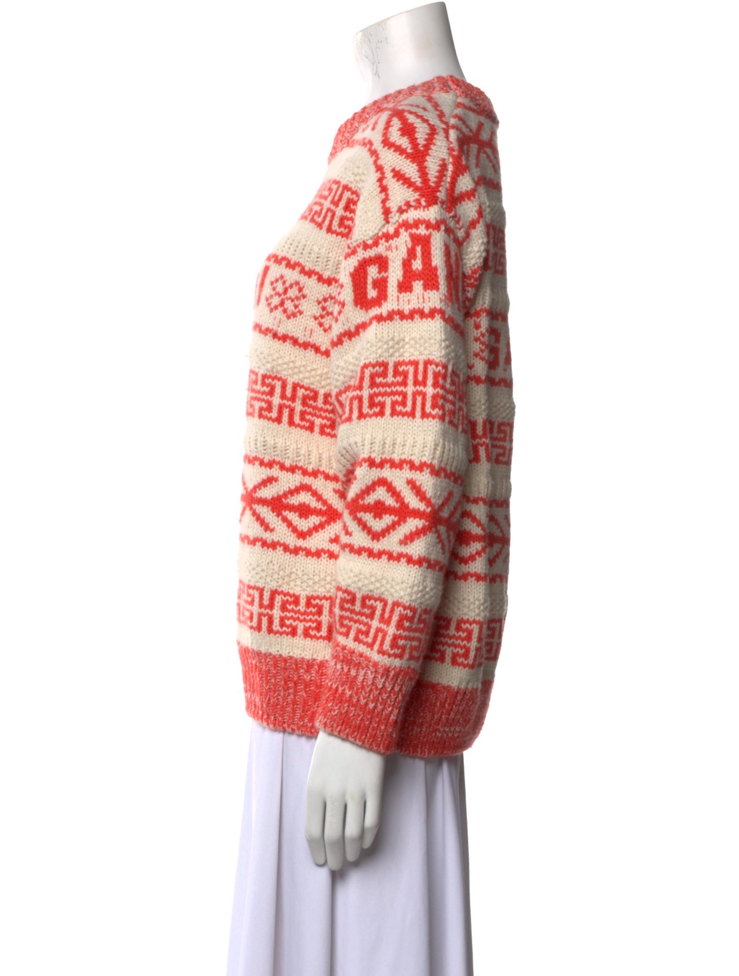 Ganni Wool Striped Sweater