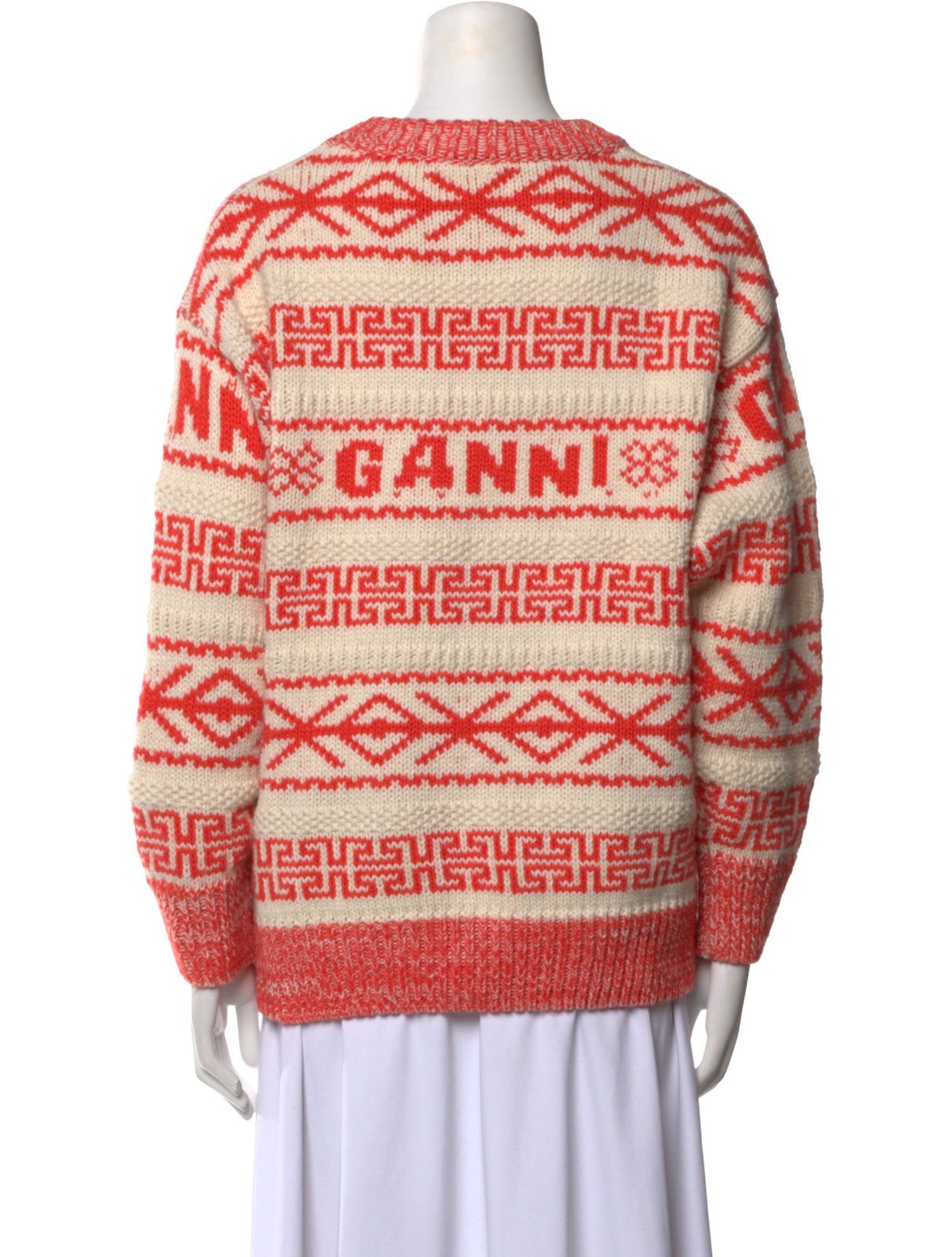 Ganni Wool Striped Sweater