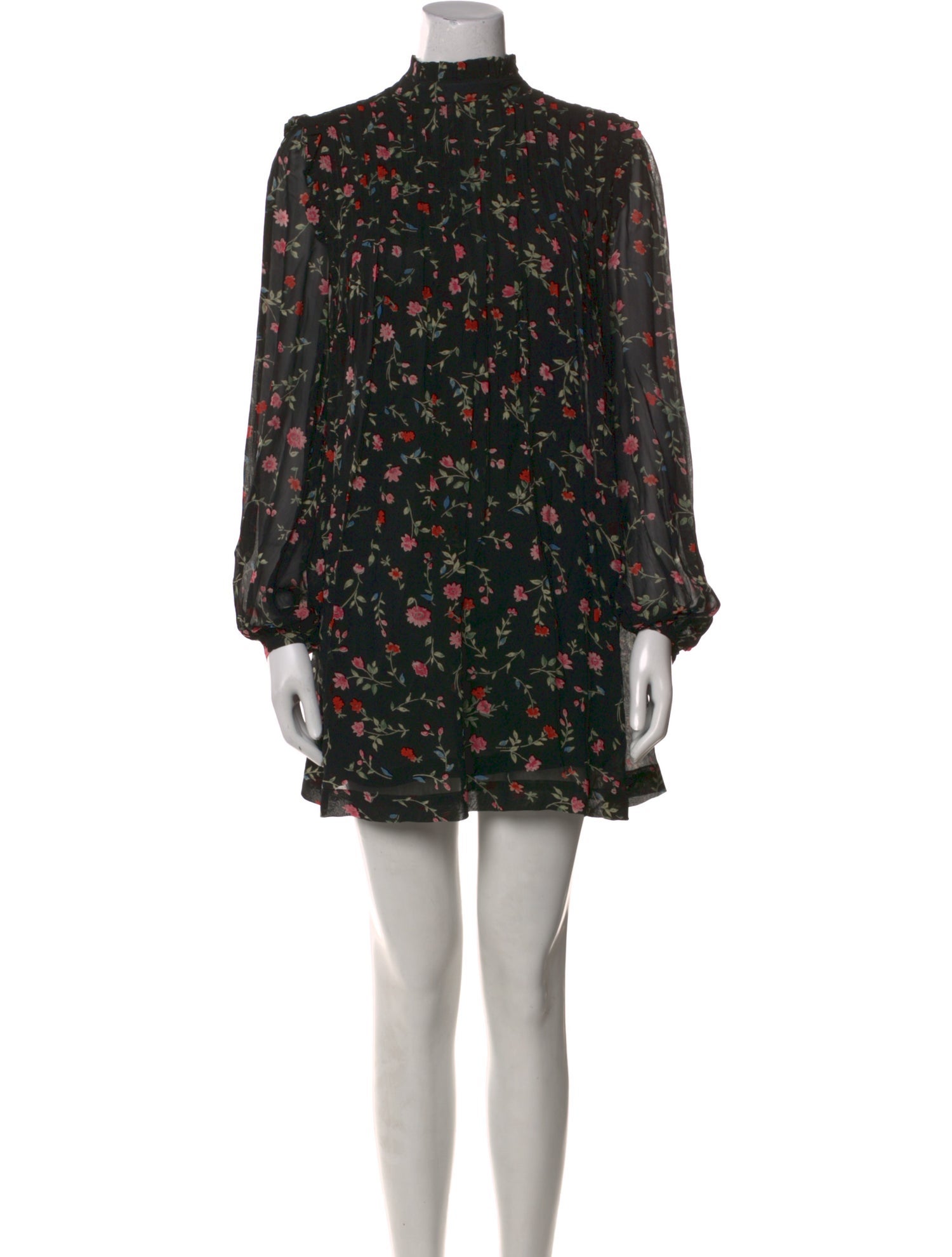 Ganni Floral Print Mini Dress