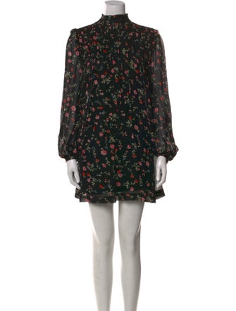 Ganni Floral Print Mini Dress