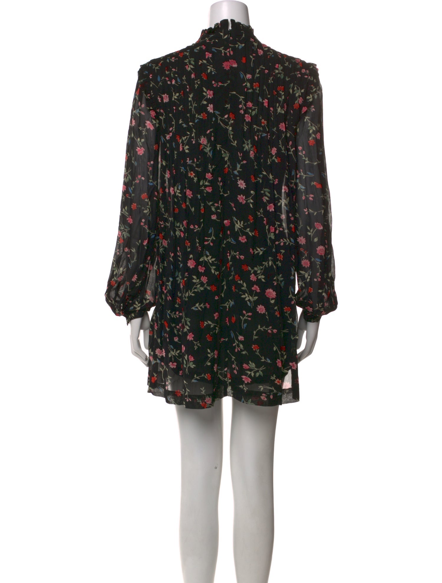 Ganni Floral Print Mini Dress