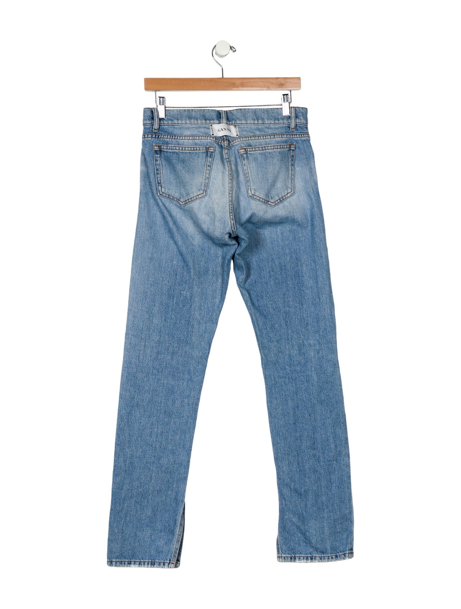 Ganni High-Rise Straight Leg Jeans